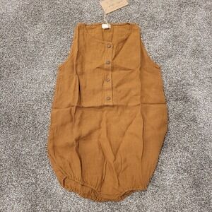 The Simple Folk Rust Freedom Romper Kids Size 9 10y GOTS OEKO TEX Certified